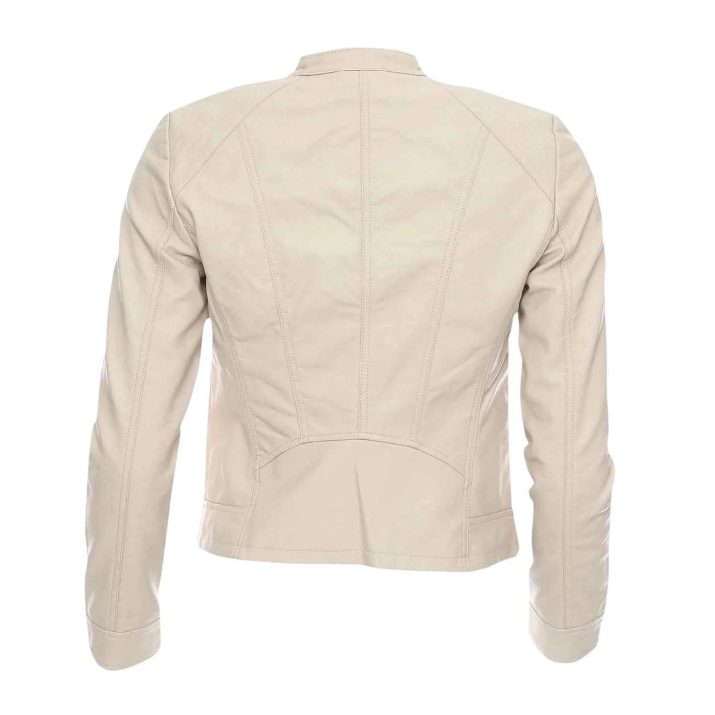 Oatmeal - Back - Vero Moda Womens-Ladies Plain Regular Jacket