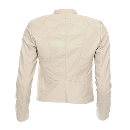 Oatmeal - Back - Vero Moda Womens-Ladies Plain Regular Jacket