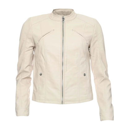 Oatmeal - Front - Vero Moda Womens-Ladies Plain Regular Jacket