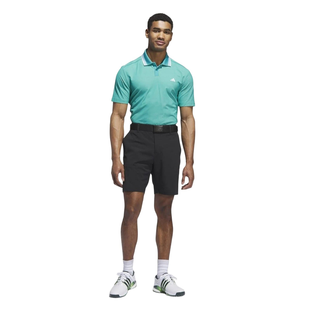 Teal - Side - Adidas Mens Performance Polo Shirt