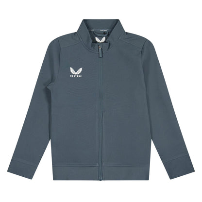 Dark Slate - Front - Castore Childrens-Kids Logo Lightweight Jacket