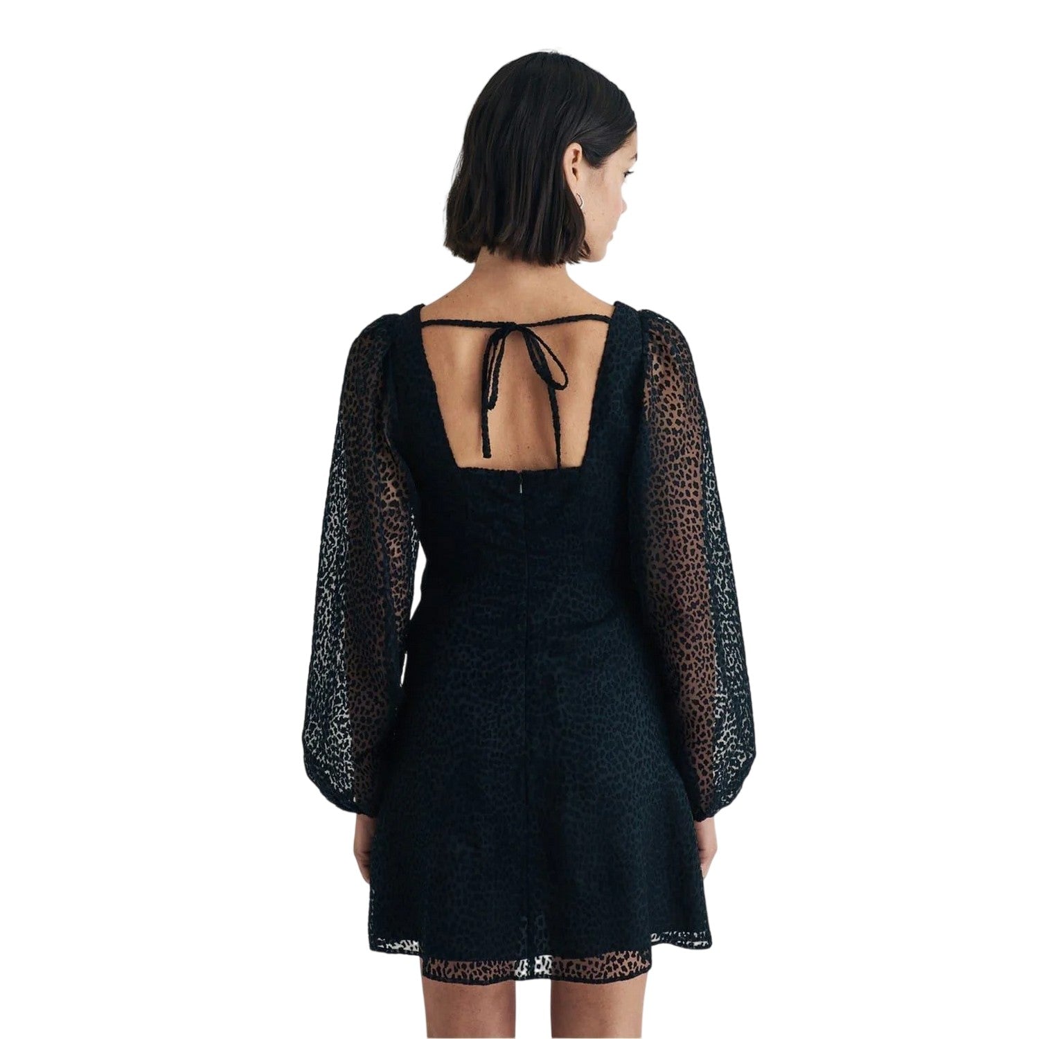 Black - Back - Nobody´s Child Womens-Ladies Zendaya Balloon Sleeve Mini Dress