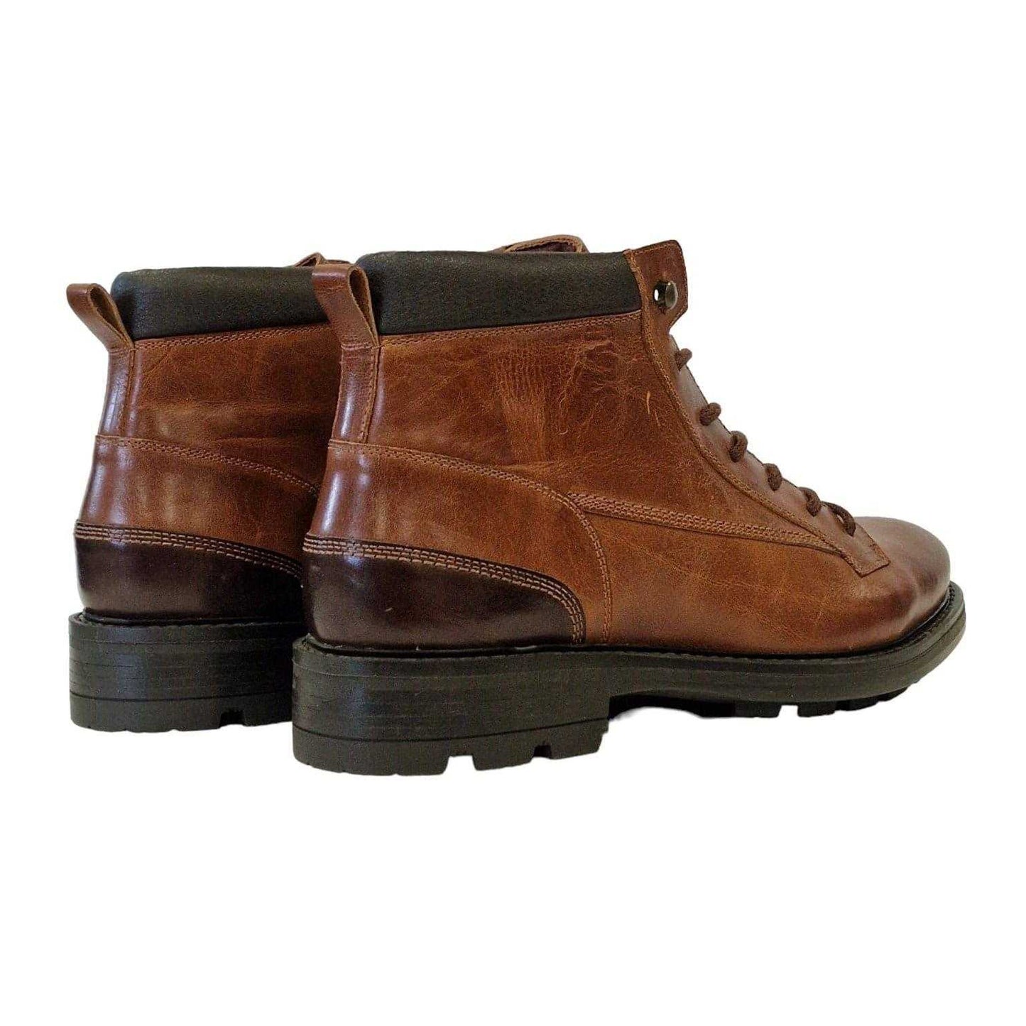 Tan - Back - Firetrap Unisex Adult Riva Leather Hiking Boots