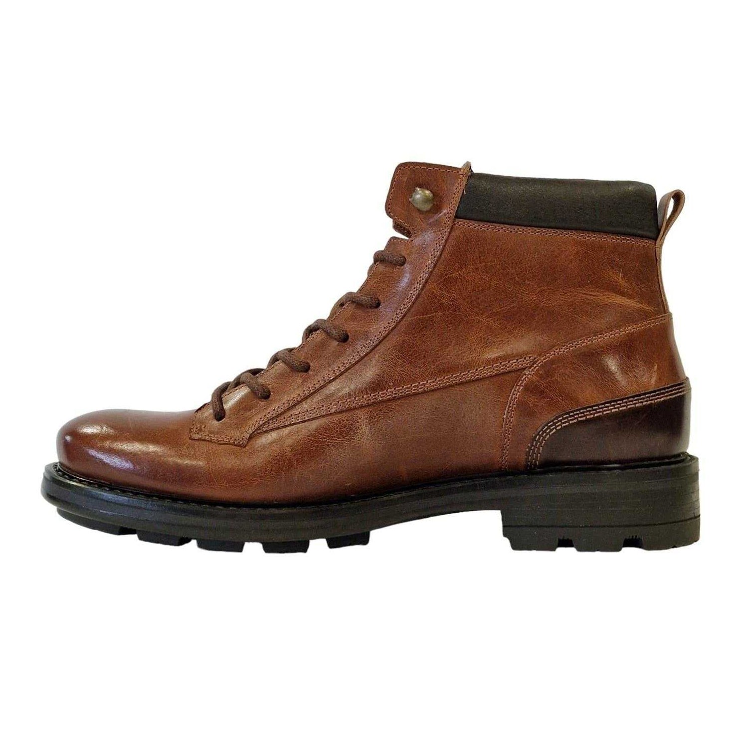 Tan - Side - Firetrap Unisex Adult Riva Leather Hiking Boots
