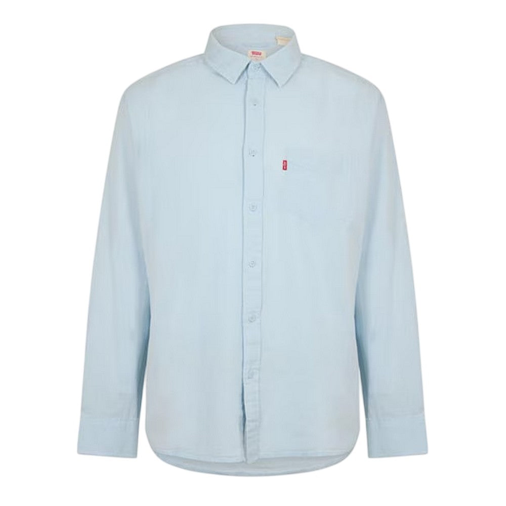 Niagara Blue - Front - Levis Mens Classic Long-Sleeved T-Shirt