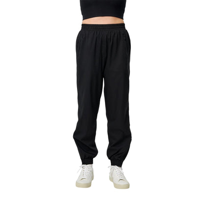 Black - Side - Girlfriend Collective Womens-Ladies Summit Tracksuit Bottoms