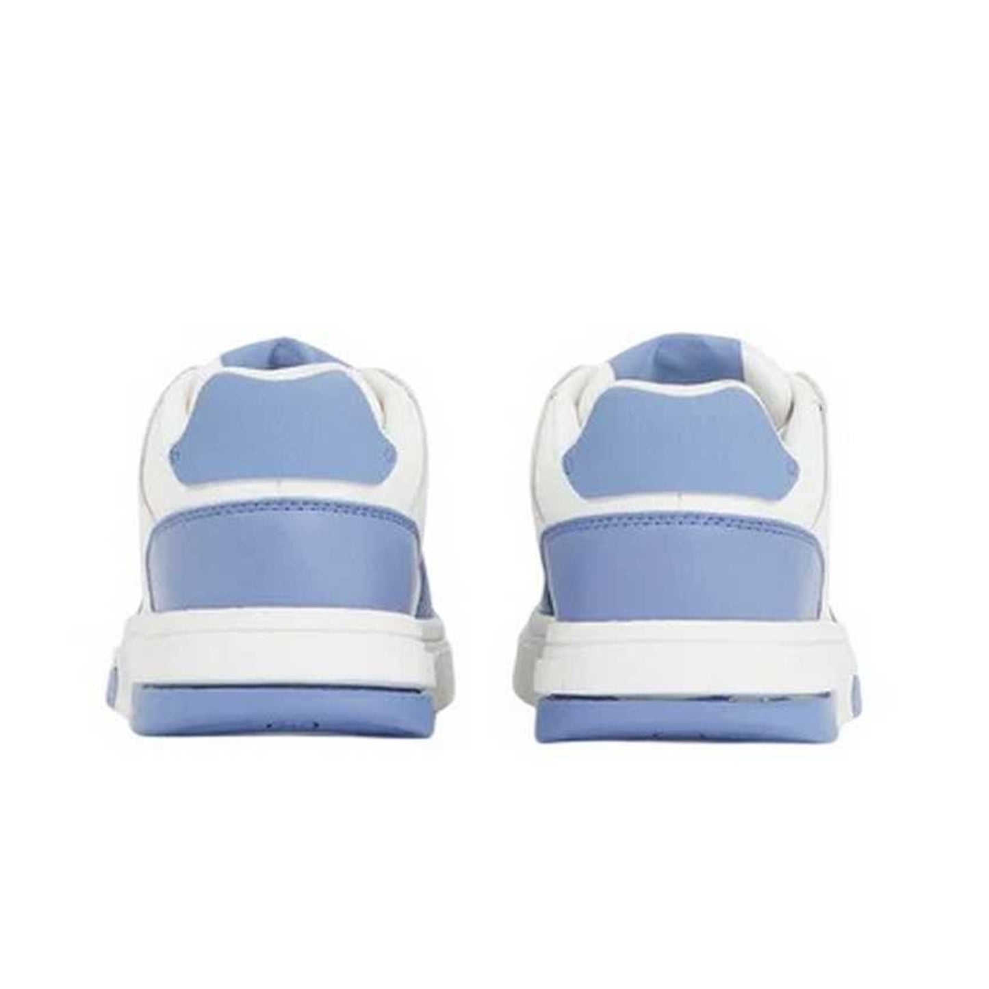 Clearwater Blue - Back - Tommy Jeans Womens-Ladies Brooklyn Colour Block Leather Trainers