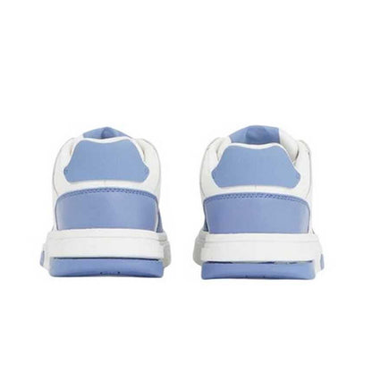 Clearwater Blue - Back - Tommy Jeans Womens-Ladies Brooklyn Colour Block Leather Trainers