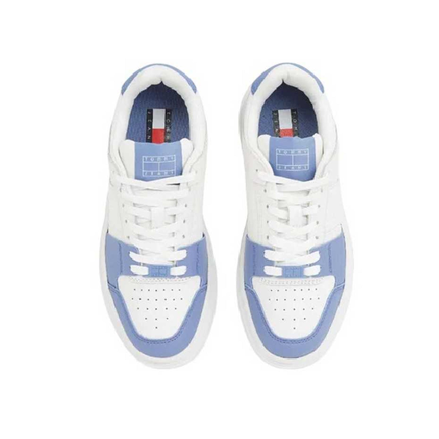 Clearwater Blue - Lifestyle - Tommy Jeans Womens-Ladies Brooklyn Colour Block Leather Trainers