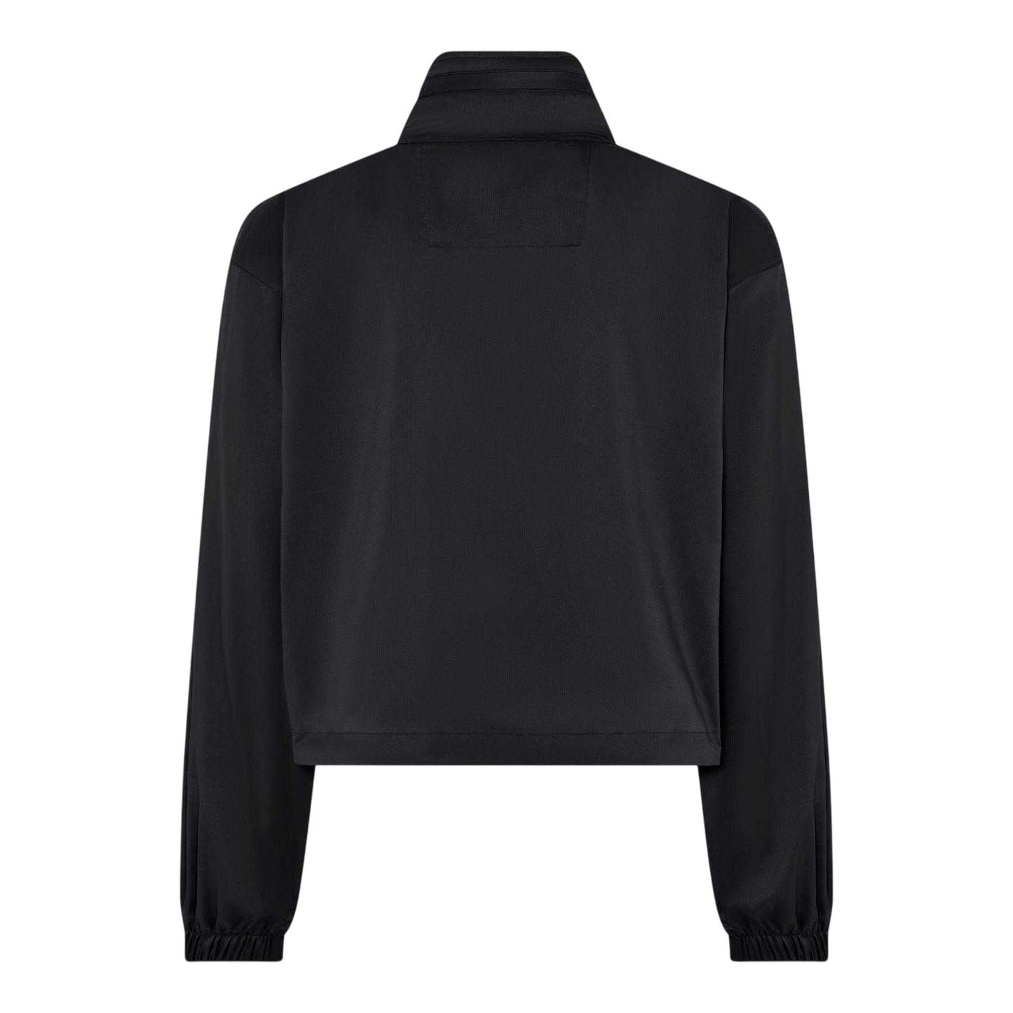 Black - Back - Girlfriend Collective Womens-Ladies Zip Pocket Long-Sleeved Track Jacket