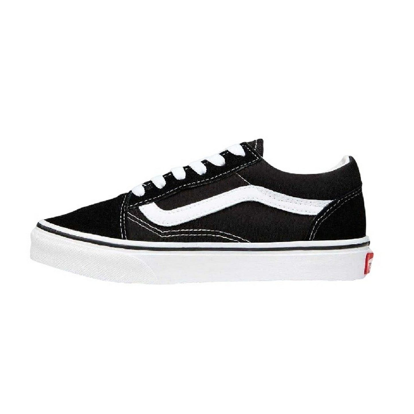 Black-White - Lifestyle - Vans Childrens-Kids Old Skool Suede Trainers
