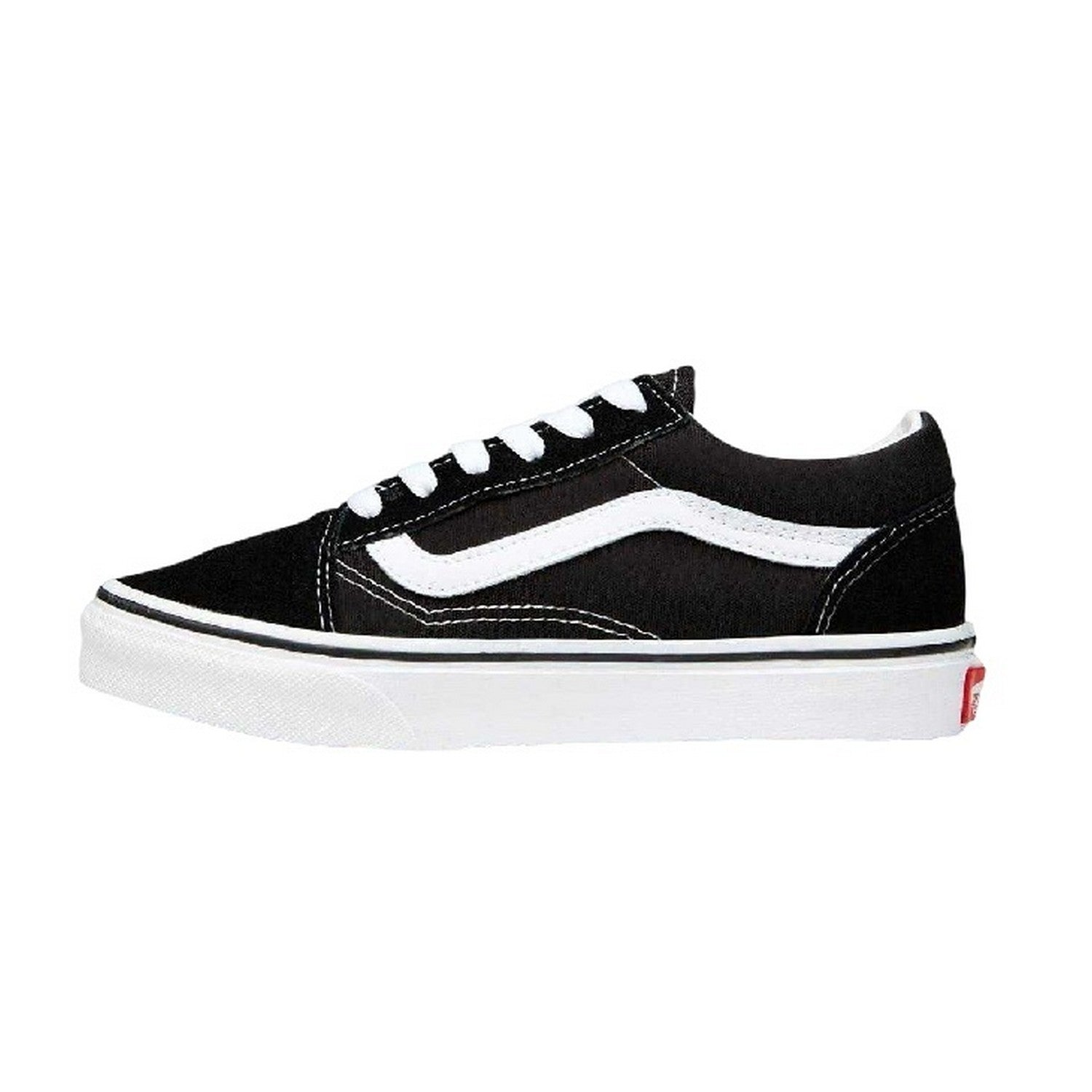 Black-White - Lifestyle - Vans Childrens-Kids Old Skool Suede Trainers