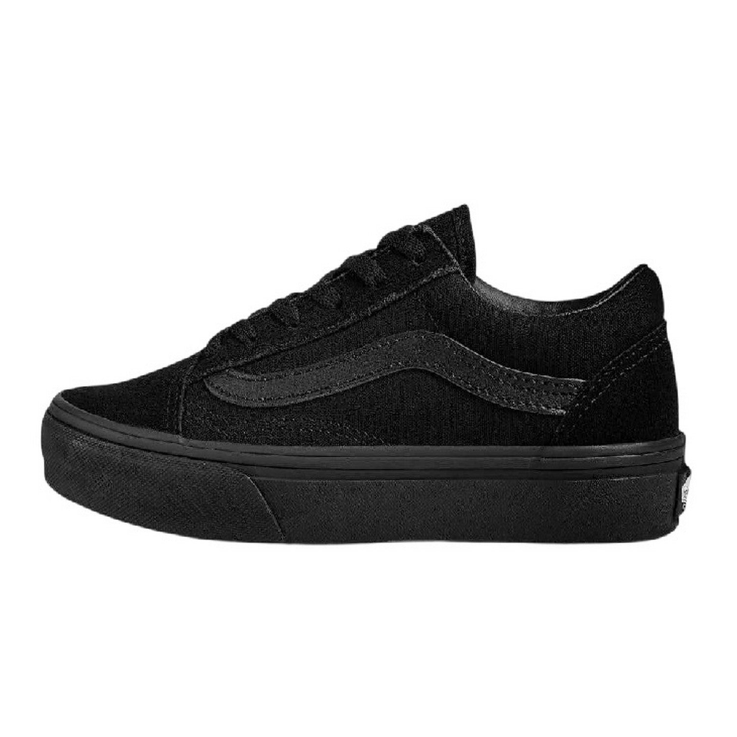 Black - Lifestyle - Vans Childrens-Kids Old Skool Suede Trainers