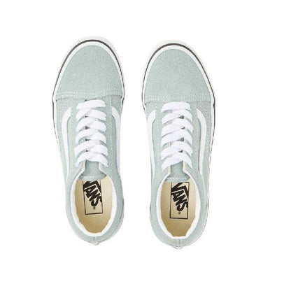 Pure Grey - Back - Vans Childrens-Kids Old Skool Suede Trainers