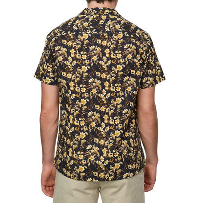 Night Sky - Back - Jack And Jones Mens Floral Regular Summer Shirt