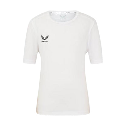 Brilliant White - Front - Castore Childrens-Kids 2024 2025 Logo Training T-Shirt