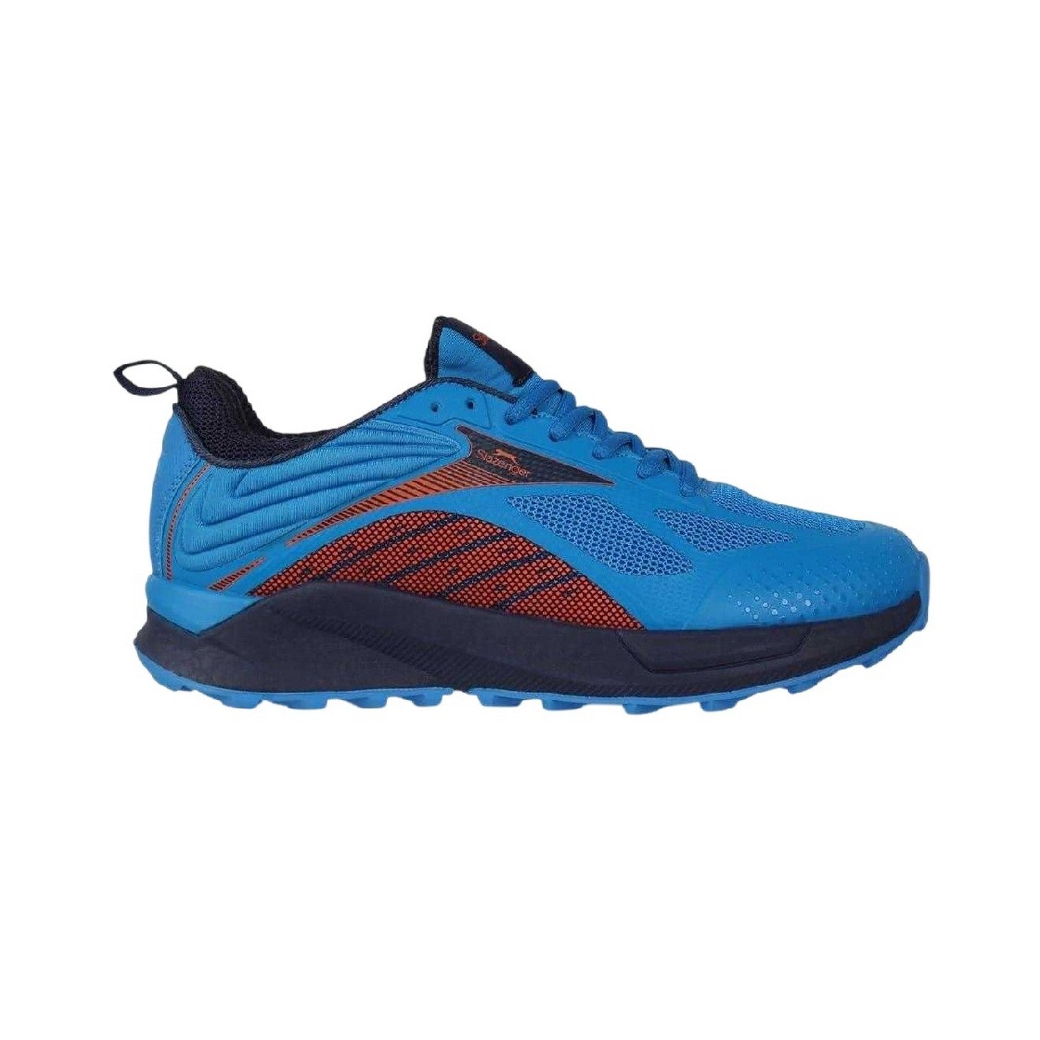Blue-Orange - Front - Slazenger Mens Logo Mesh Hockey Shoes