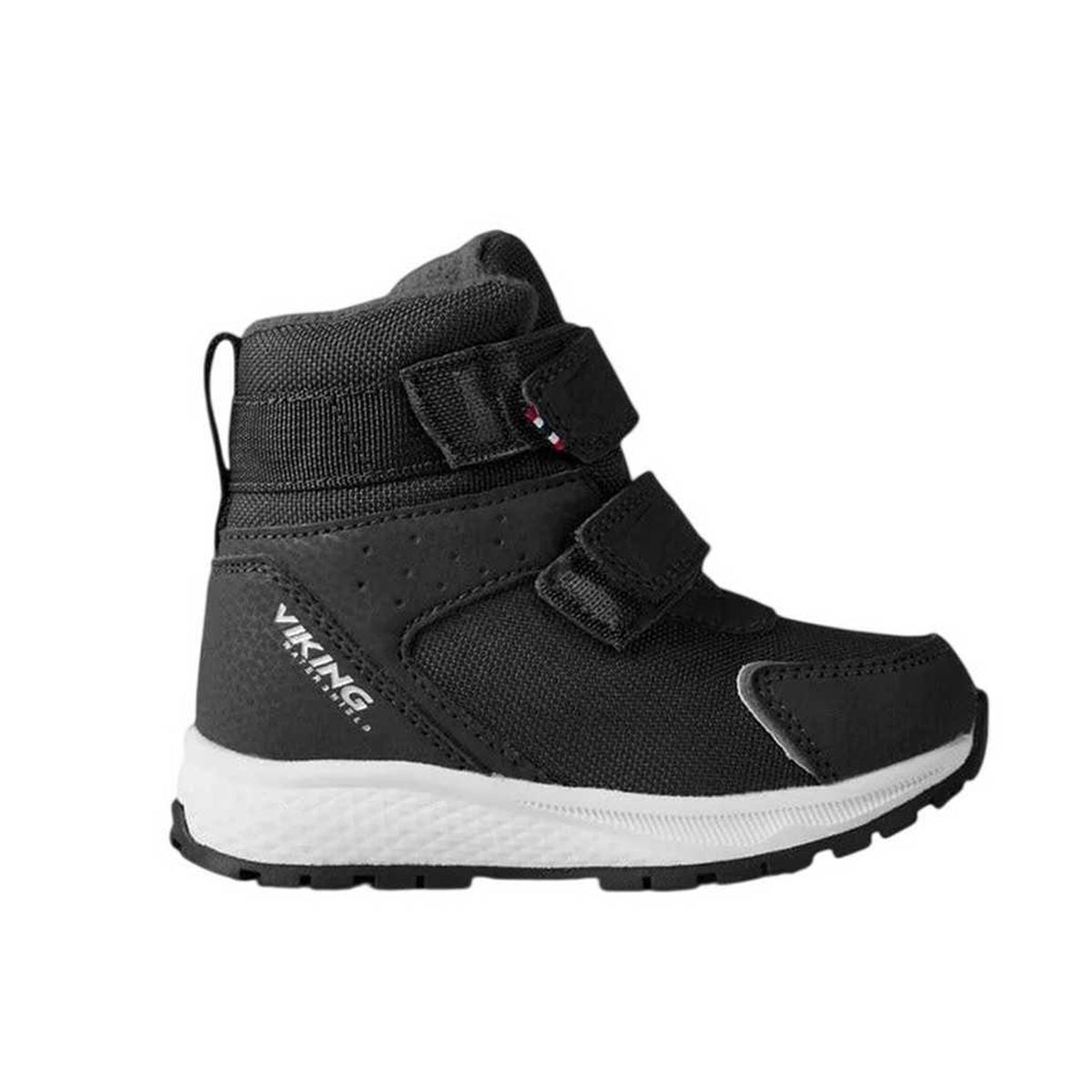 Black-Grey - Lifestyle - Viking Childrens-Kids Equip Leather Hiking Boots
