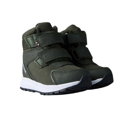 Green-Black - Front - Viking Childrens-Kids Equip Leather Hiking Boots