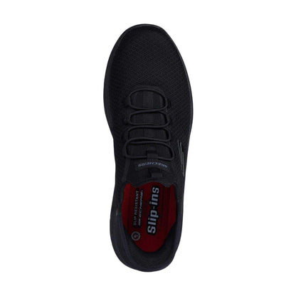 Black - Side - Skechers Mens Summits Colsin Slip-In Shoes