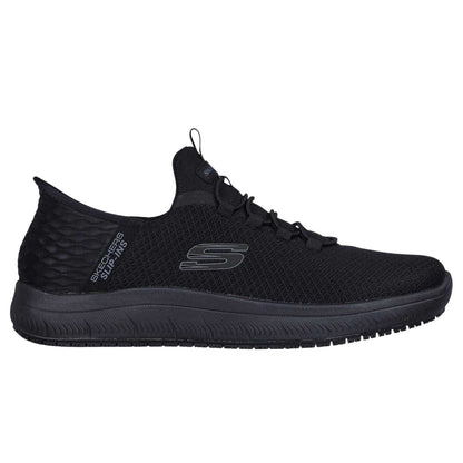 Black - Pack Shot - Skechers Mens Summits Colsin Slip-In Shoes