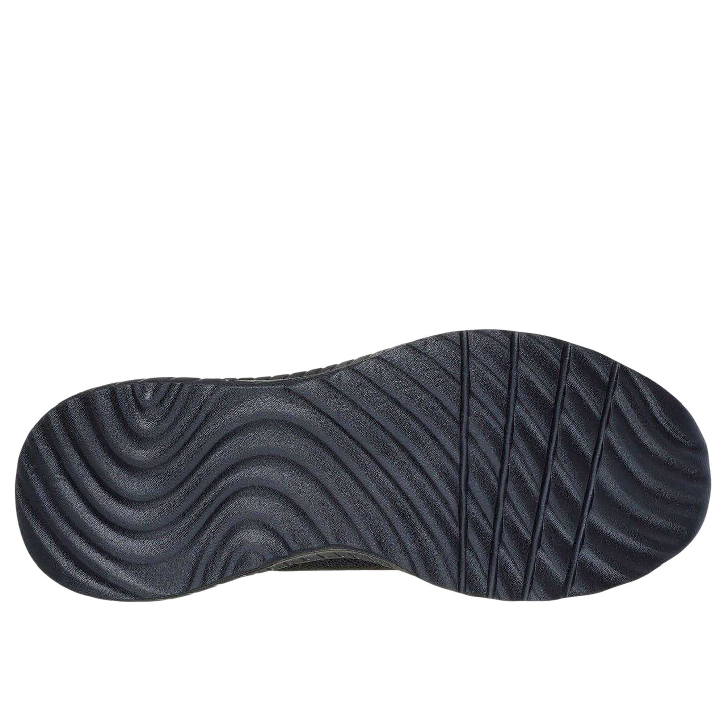 Black - Back - Skechers Mens BOBS Sport Squad Chaos Slip-In Trainers