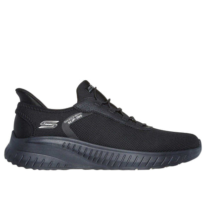 Black - Lifestyle - Skechers Mens BOBS Sport Squad Chaos Slip-In Trainers