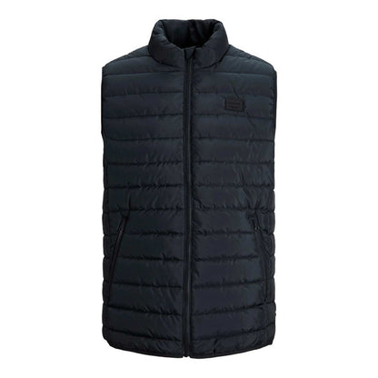 Black - Front - Jack And Jones Childrens-Kids Wing Gilet