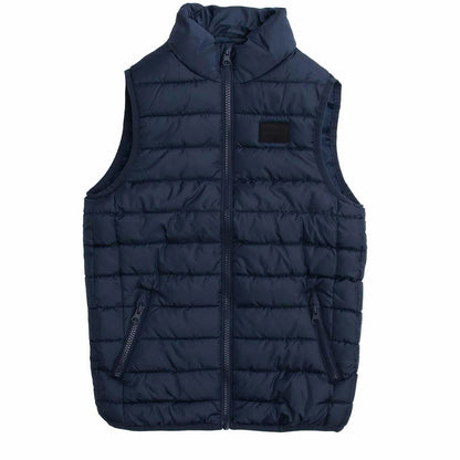 Navy - Front - Jack And Jones Childrens-Kids Wing Gilet