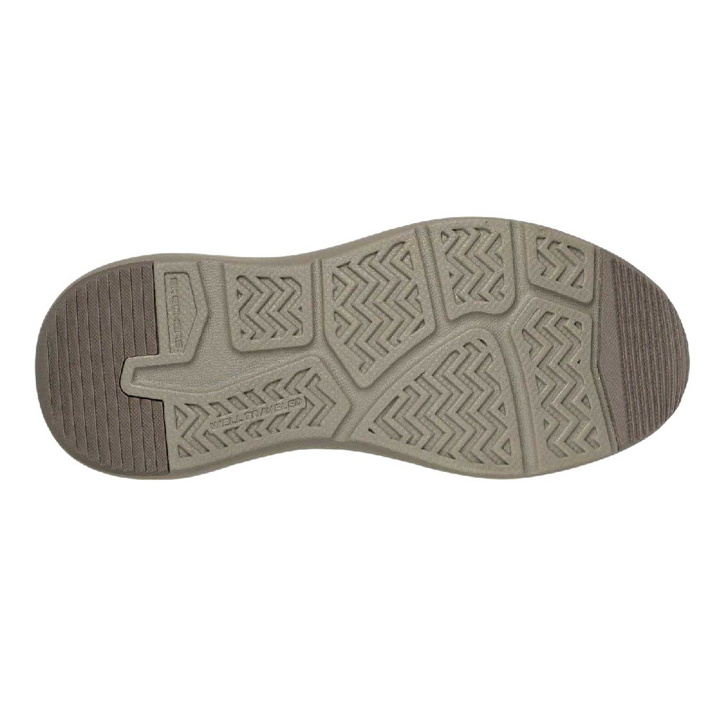 Taupe - Back - Skechers Mens Parson Ralven Slip-In Relaxed Fit Trainers