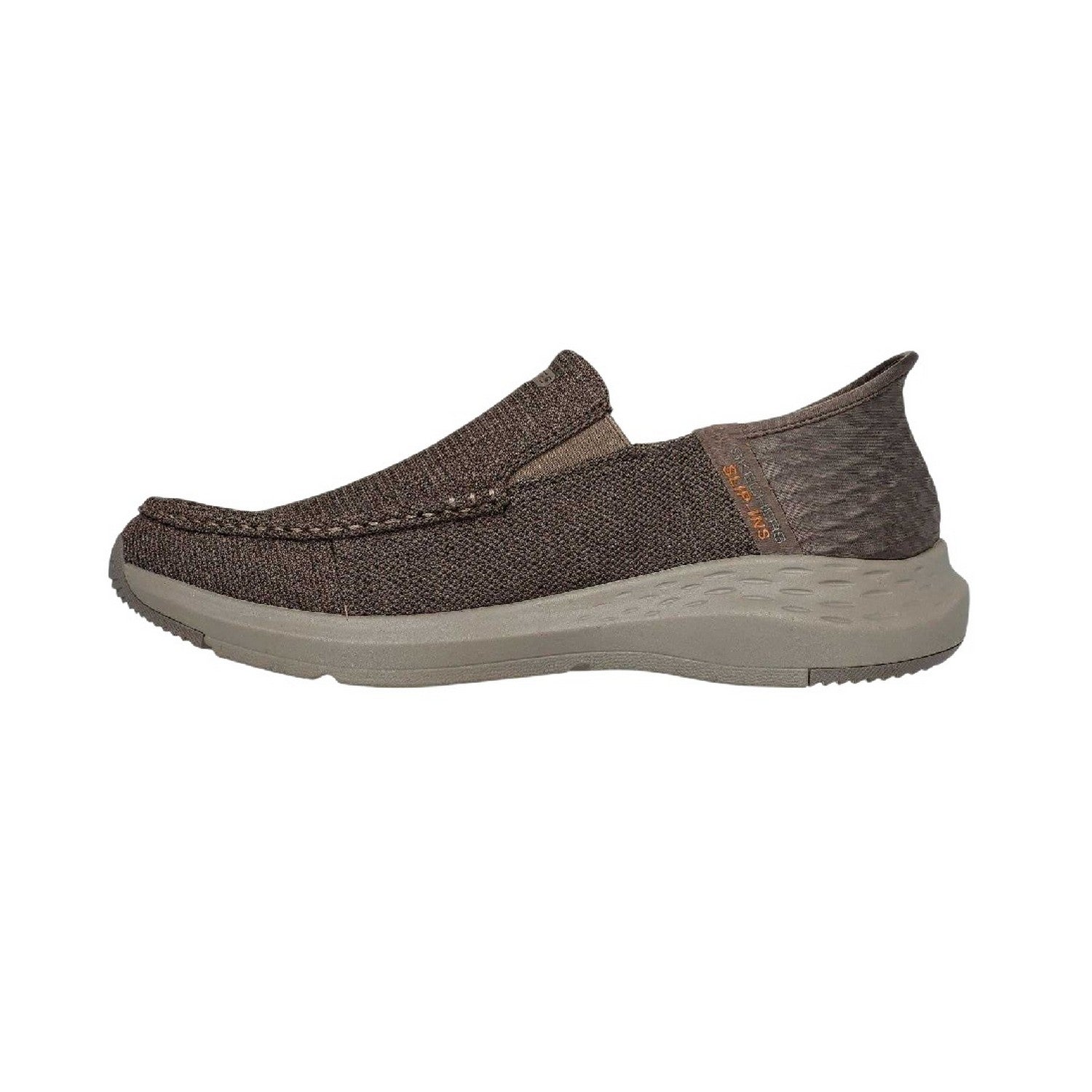 Taupe - Lifestyle - Skechers Mens Parson Ralven Slip-In Relaxed Fit Trainers
