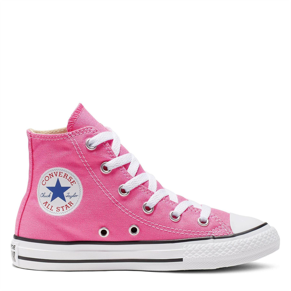 Pink - Front - Converse Childrens-Kids Chuck Canvas Shoes