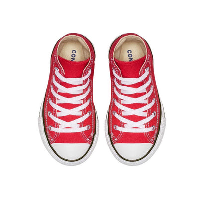Red - Side - Converse Childrens-Kids Chuck Canvas Shoes