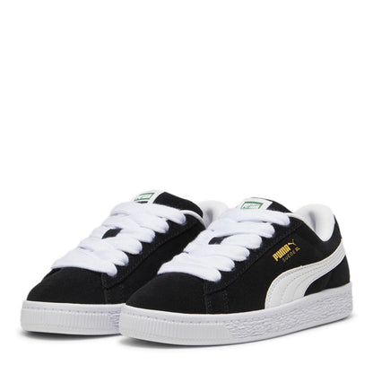 Black - Front - Puma Childrens-Kids XL Leather Low Cut Trainers