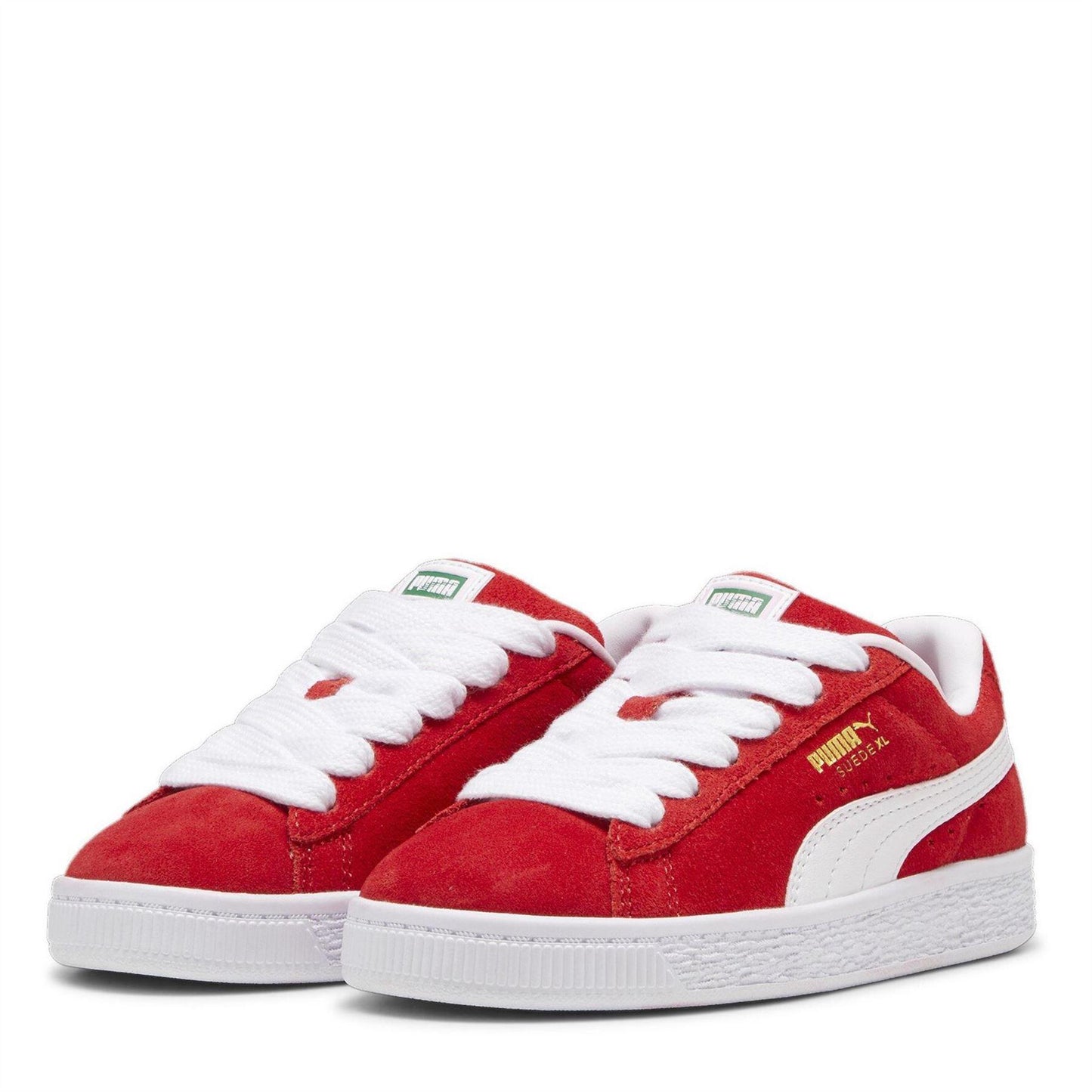 Red - Front - Puma Childrens-Kids XL Leather Low Cut Trainers