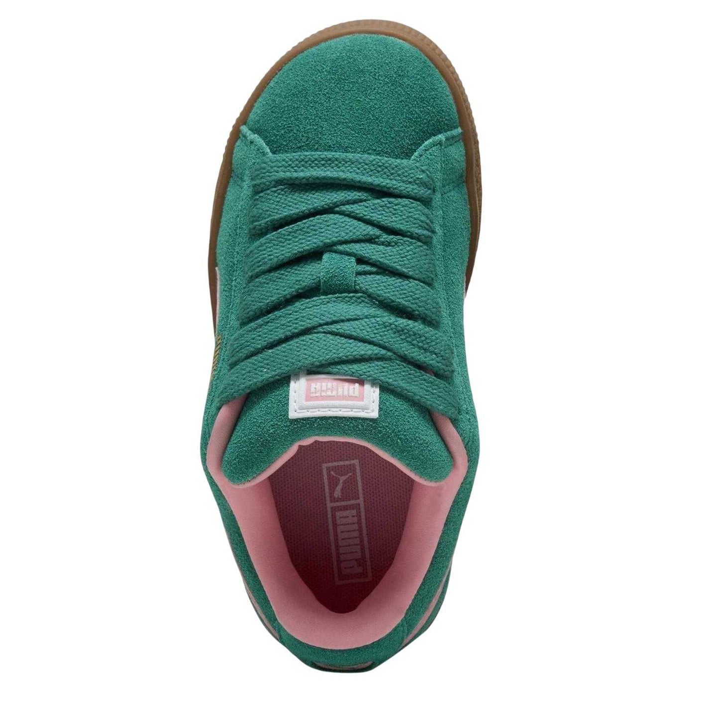 Green-Pink - Lifestyle - Puma Childrens-Kids XL Leather Low Cut Trainers