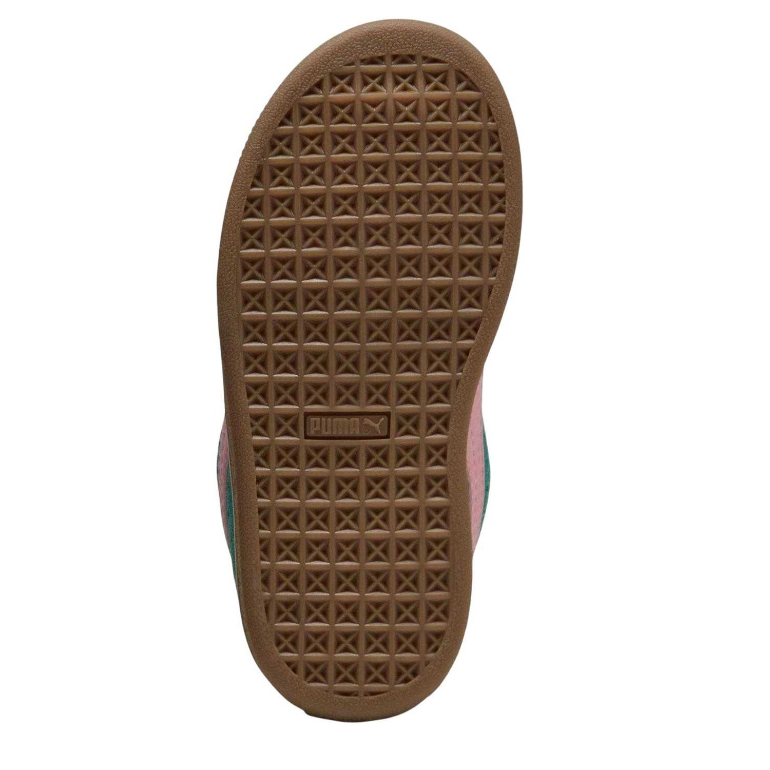 Green-Pink - Pack Shot - Puma Childrens-Kids XL Leather Low Cut Trainers