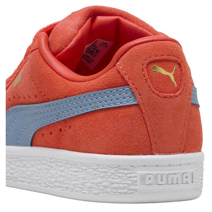 Red-Blue - Back - Puma Childrens-Kids XL Leather Low Cut Trainers