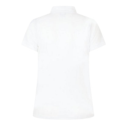 Brilliant White - Back - Castore Womens-Ladies Logo Travel Polo Shirt