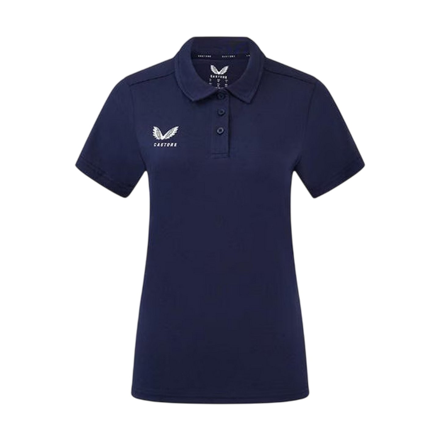 Peacoat - Front - Castore Womens-Ladies Logo Travel Polo Shirt