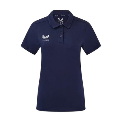 Peacoat - Front - Castore Womens-Ladies Logo Travel Polo Shirt