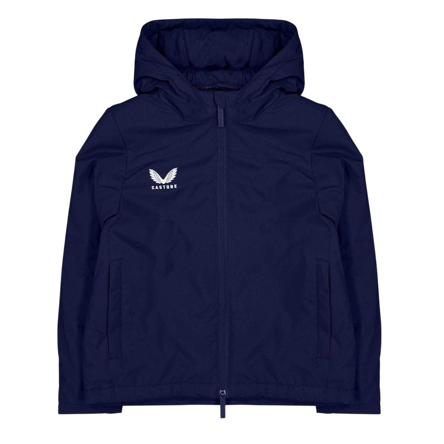 Peacoat - Front - Castore Childrens-Kids Logo Lightweight Puffer Jacket