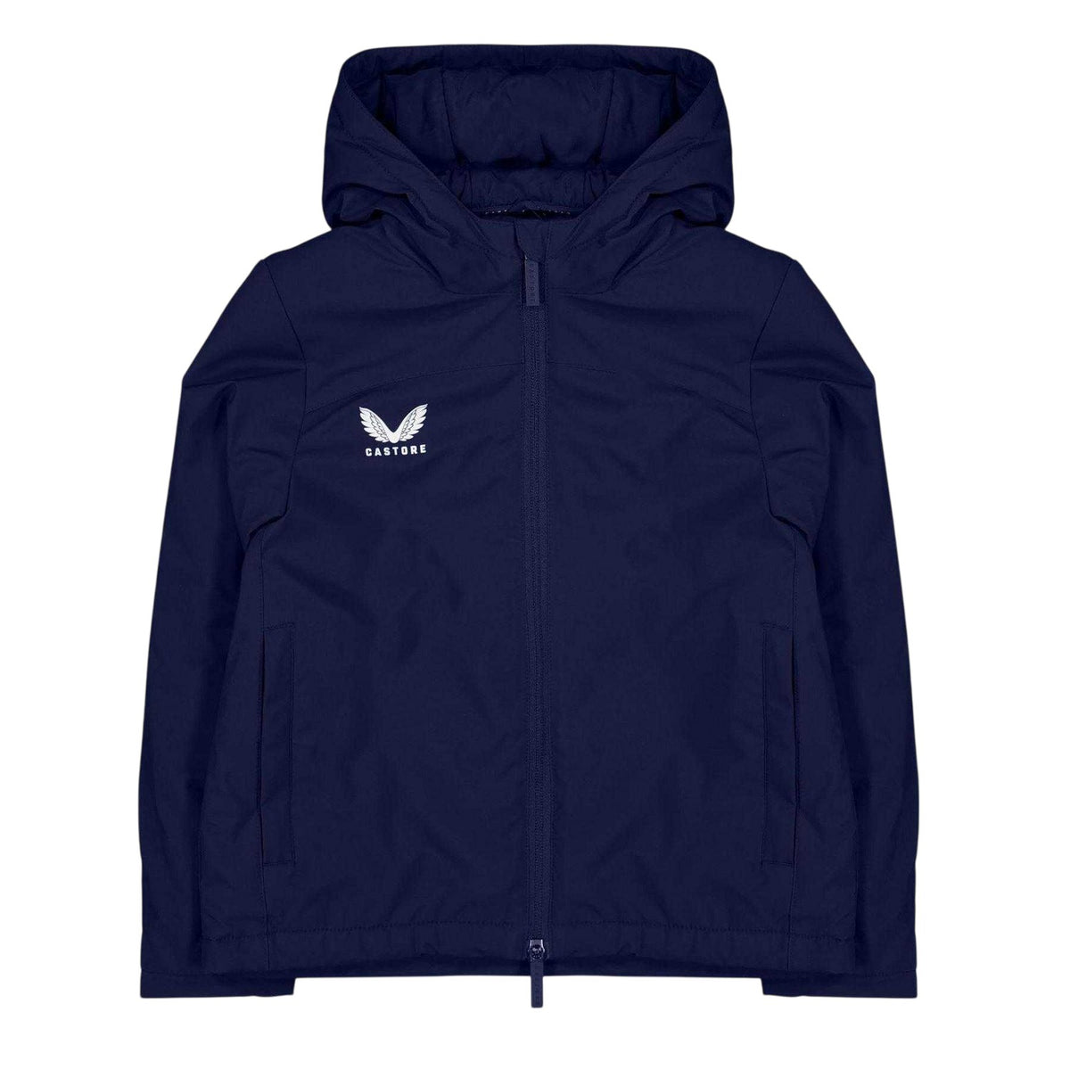 Peacoat - Front - Castore Childrens-Kids Logo Lightweight Puffer Jacket