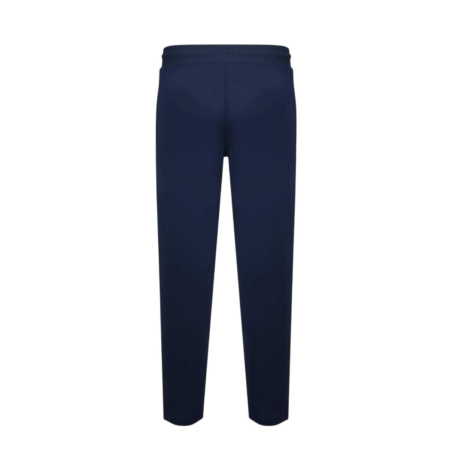 Navy - Back - Lonsdale Mens Striped Tapered Jogging Bottoms