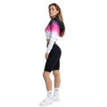Black - Lifestyle - SikSilk Womens-Ladies Fade Crop Hoodie