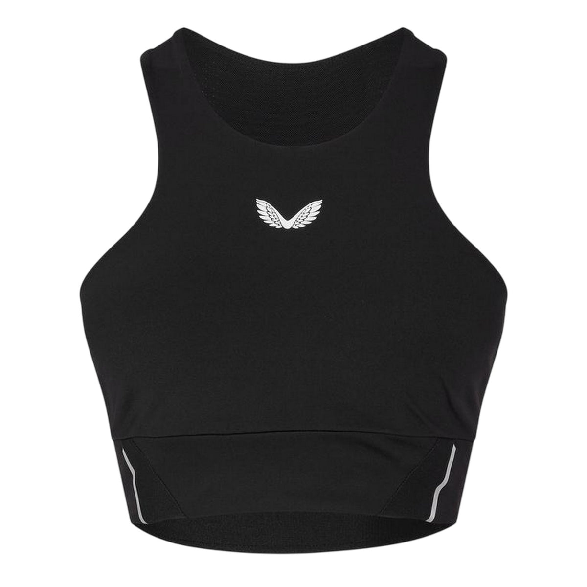 Black Caviar - Front - Castore Womens-Ladies Logo Sports Bra