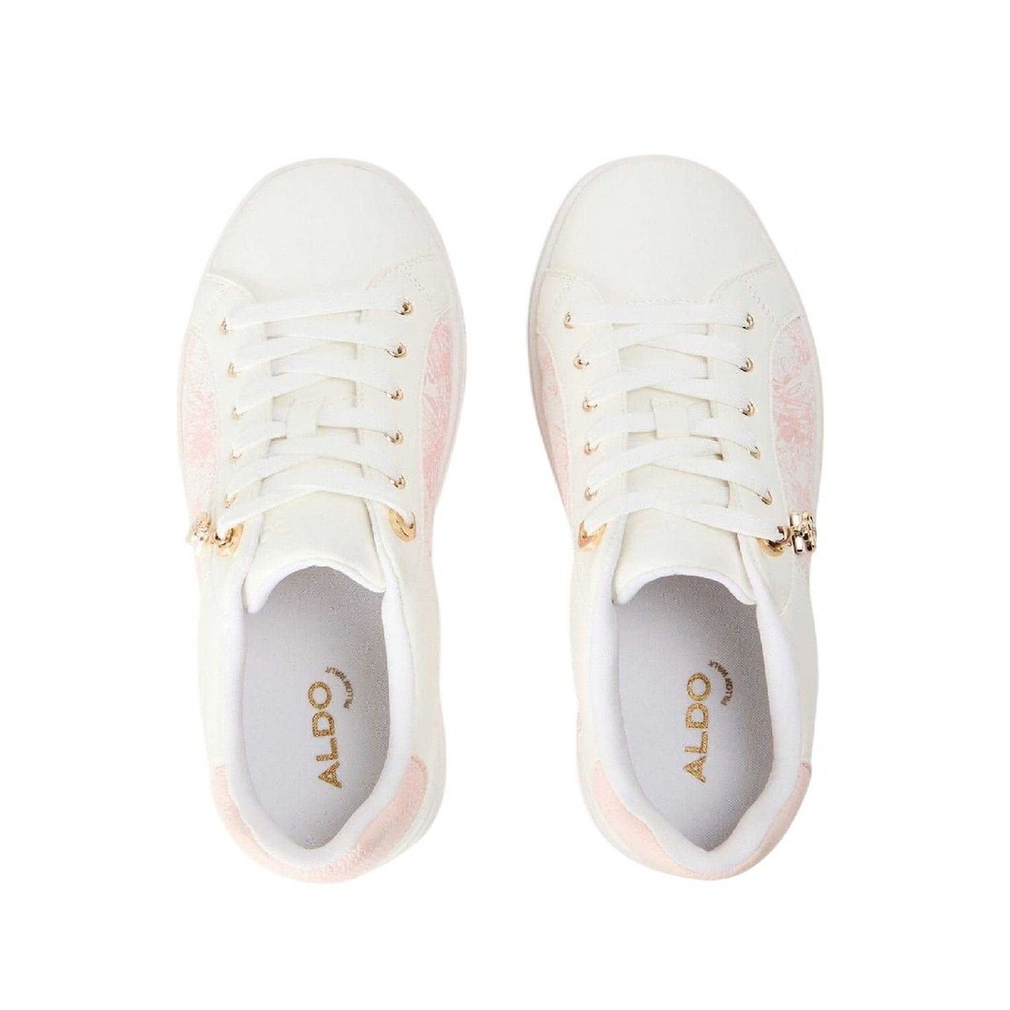 Pink - Side - Aldo Womens-Ladies Elgata Platform Trainers