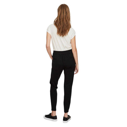 Black - Back - Vero Moda Womens-Ladies Eva Mid Rise Jogging Bottoms