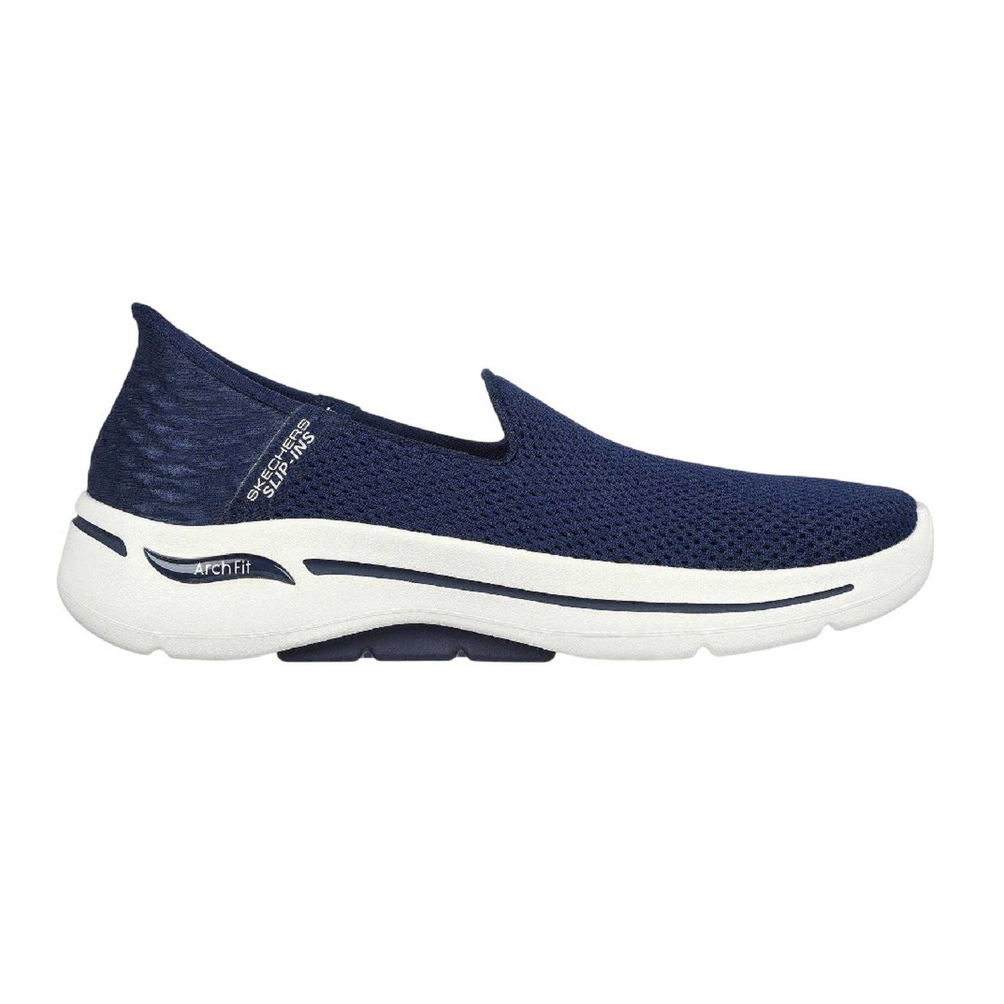 Navy-White - Back - Skechers Womens-Ladies Walking Shoes