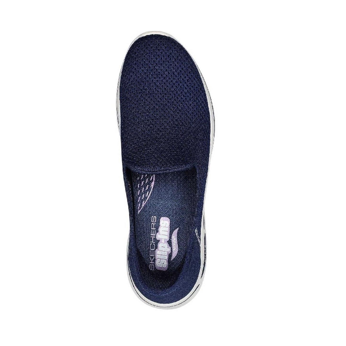 Navy-White - Lifestyle - Skechers Womens-Ladies Walking Shoes